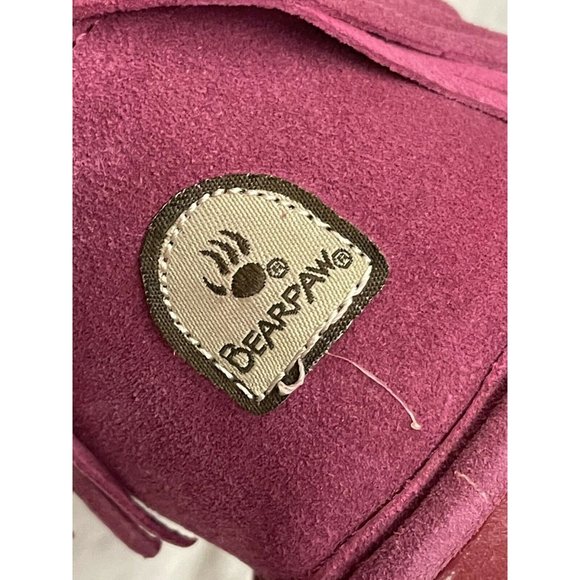 Big Girls Size (3) BEARPAW Mia Boots, from Finish Line Pink Suede Sheepskin - Picture 5 of 12
